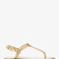 Astra Metallic Leather T-Strap Sandal