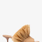 Catarina Leather and Fringe Mule