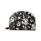 Morgan Tropical Foliage Printed Pvc Double Zip Dome Crossbody