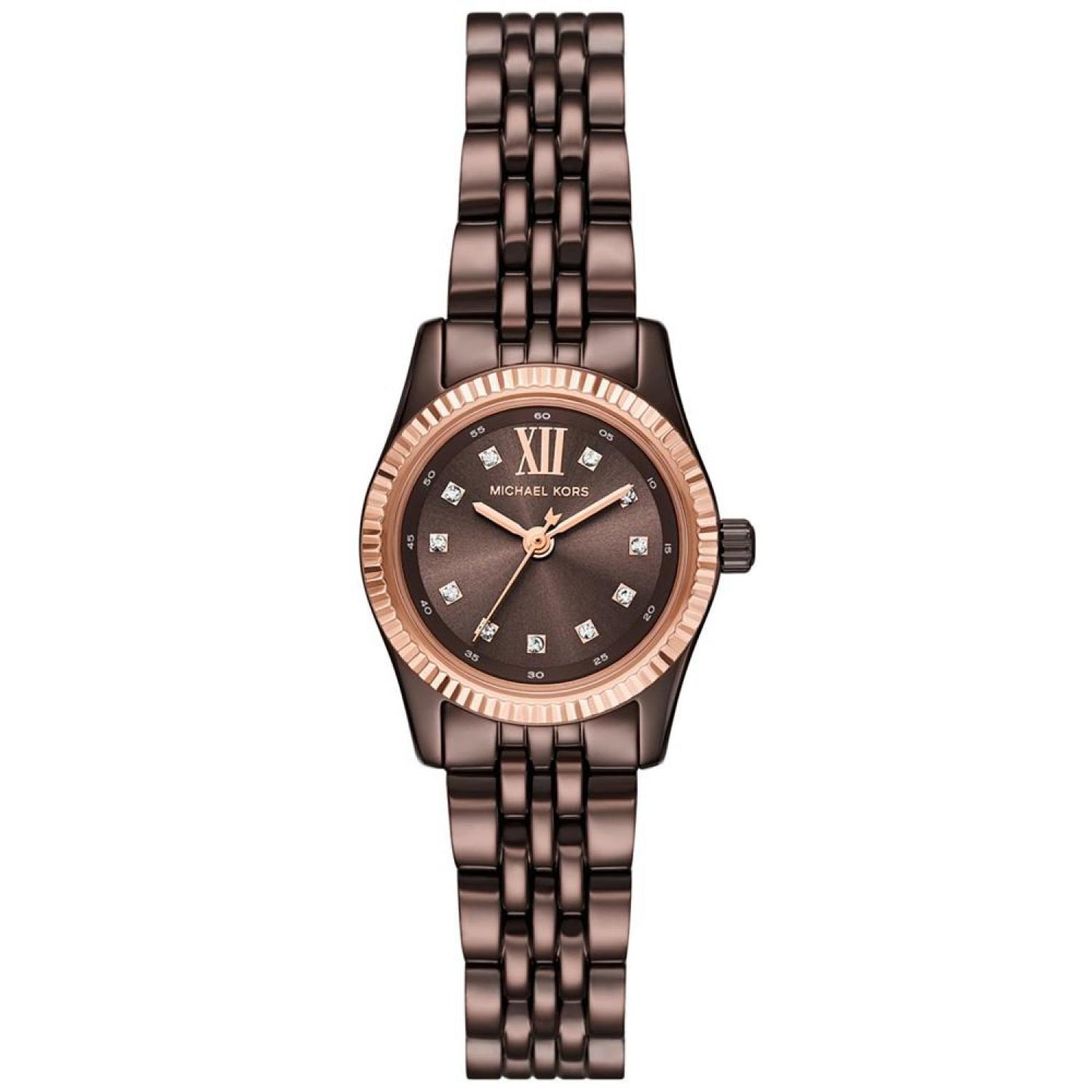 Women's Lexington Three-Hand Chocolate Stainless Steel Watch 26mm