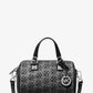 Grayson Small Metallic Empire Monogram Duffel Crossbody Bag