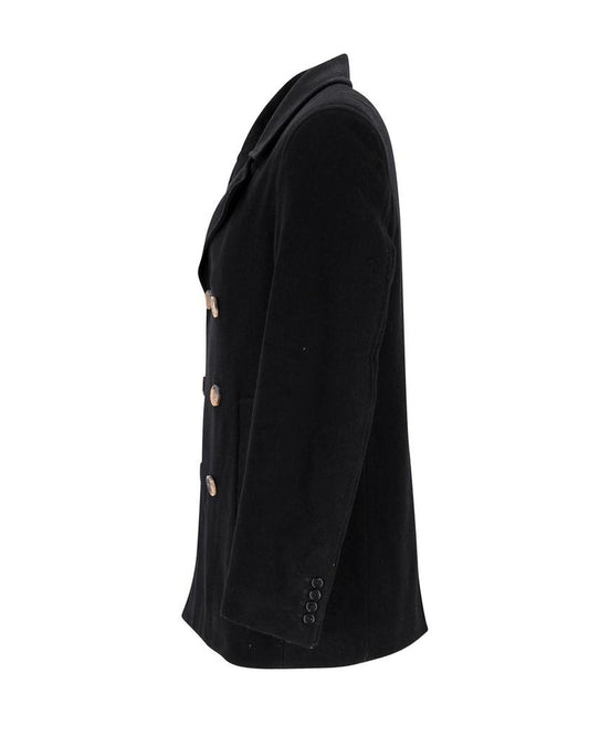 Marc by Marc Jacobs Double Breasted Coat in Black Wool