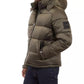 Men's Heavyweight Metallic Finish Hooded Puffer Jacket