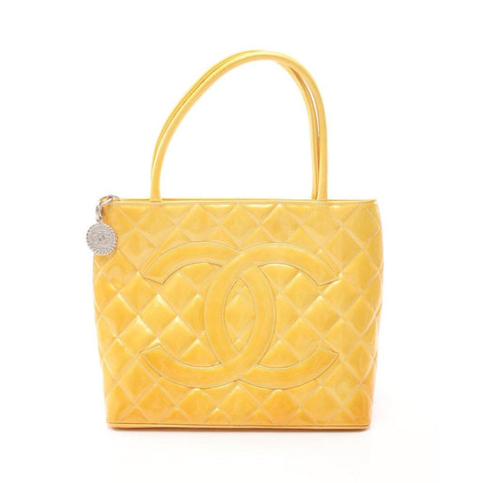 Reissue Tote Handbag Tote Bag Patent Leather Yellow Gold Hardware