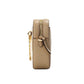 Michael Kors Jet Set Large East West Camel Haircalf Zip Chain Crossbody Women's Bag