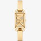 Mini Empire Pavé Gold-Tone Bangle Watch