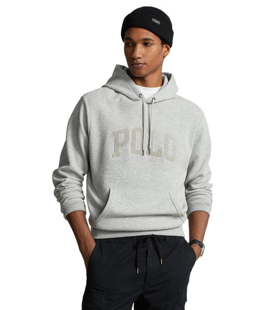 Logo Double-Knit Mesh-Face Hoodie