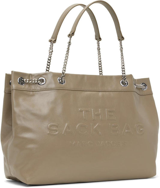 Taupe 'The Large Chain Sack' Bag