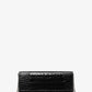 Cate Crocodile Embossed Patent Leather Clutch