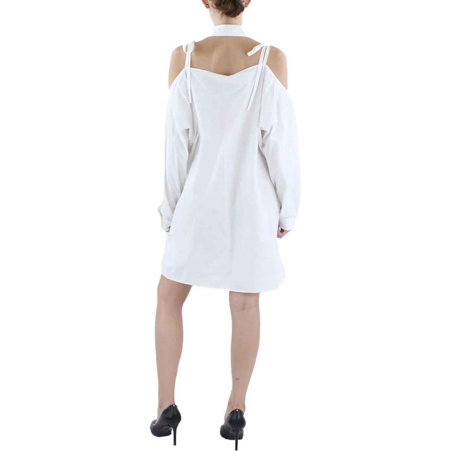 Womens Embellished Logo Shirtdress