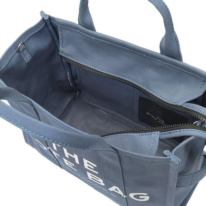 Medium Traveler Tote Bag in Blue Shadow Cotton