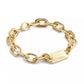 Gold-Tone Signature Stitched Chain Link Bracelet