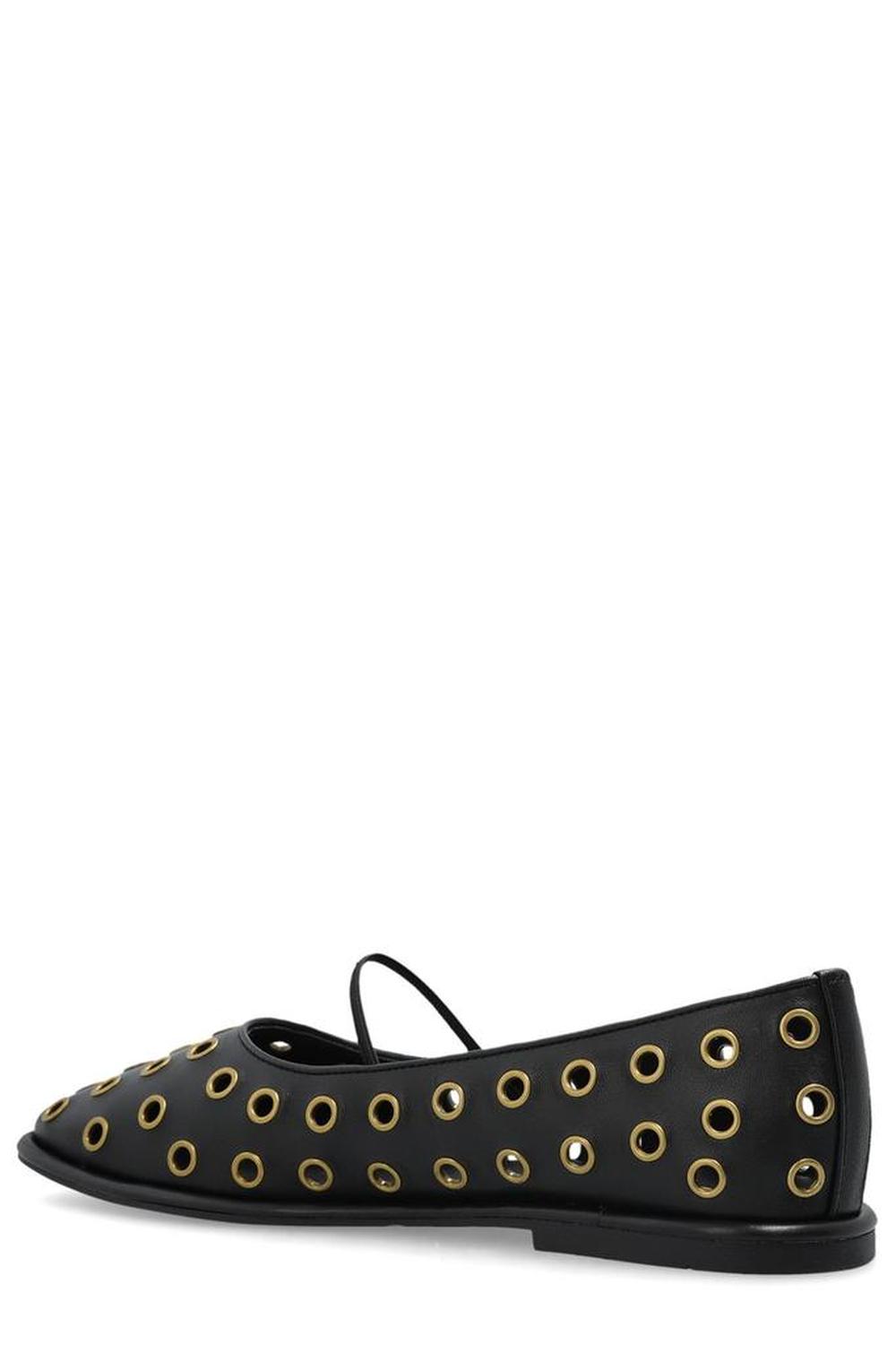 Coach Emilia Grommet Embellished Mary Jane Shoes