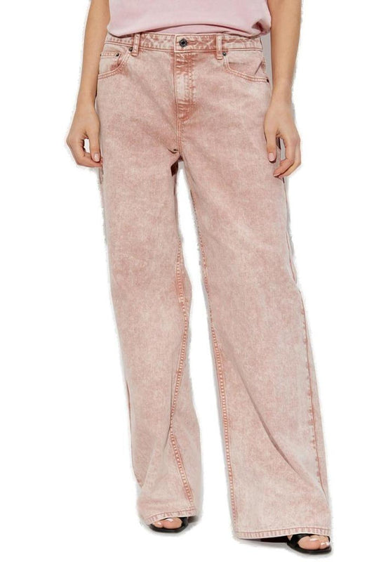 Michael Michael Kors Garment-Dyed Wide Leg Jeans