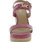 Womens Leather Wedge Sandals