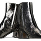 Gigi Crinkle Metallic Bootie