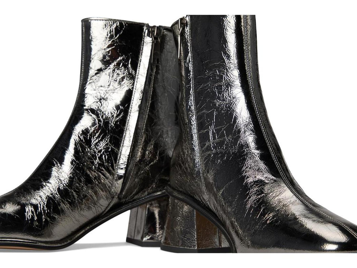 Gigi Crinkle Metallic Bootie