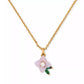 Gold-Tone Cubic Zirconia Flower Pendant Necklace, 16" + 3" extender