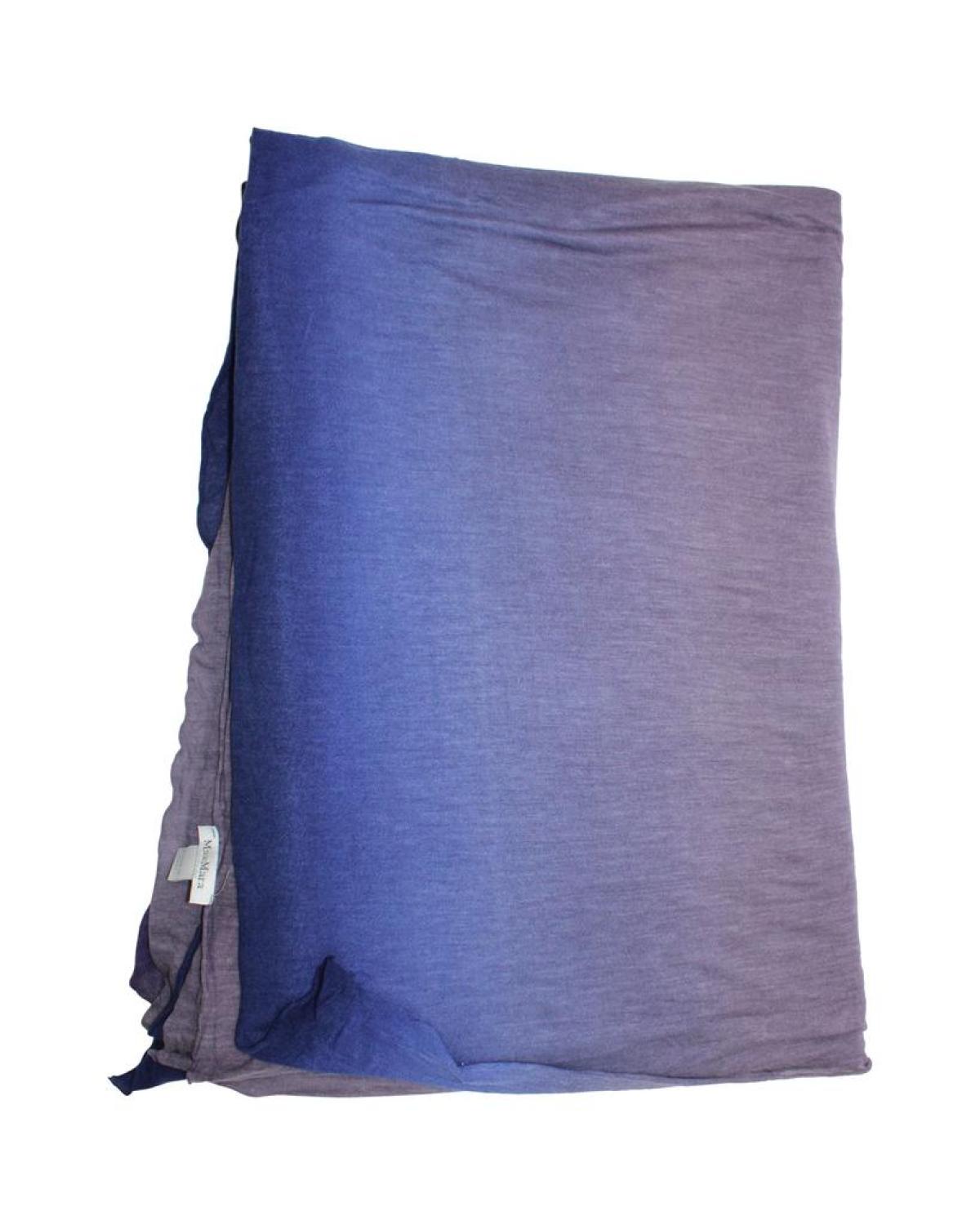 Max Mara Gradient Scarf in Purple Cotton