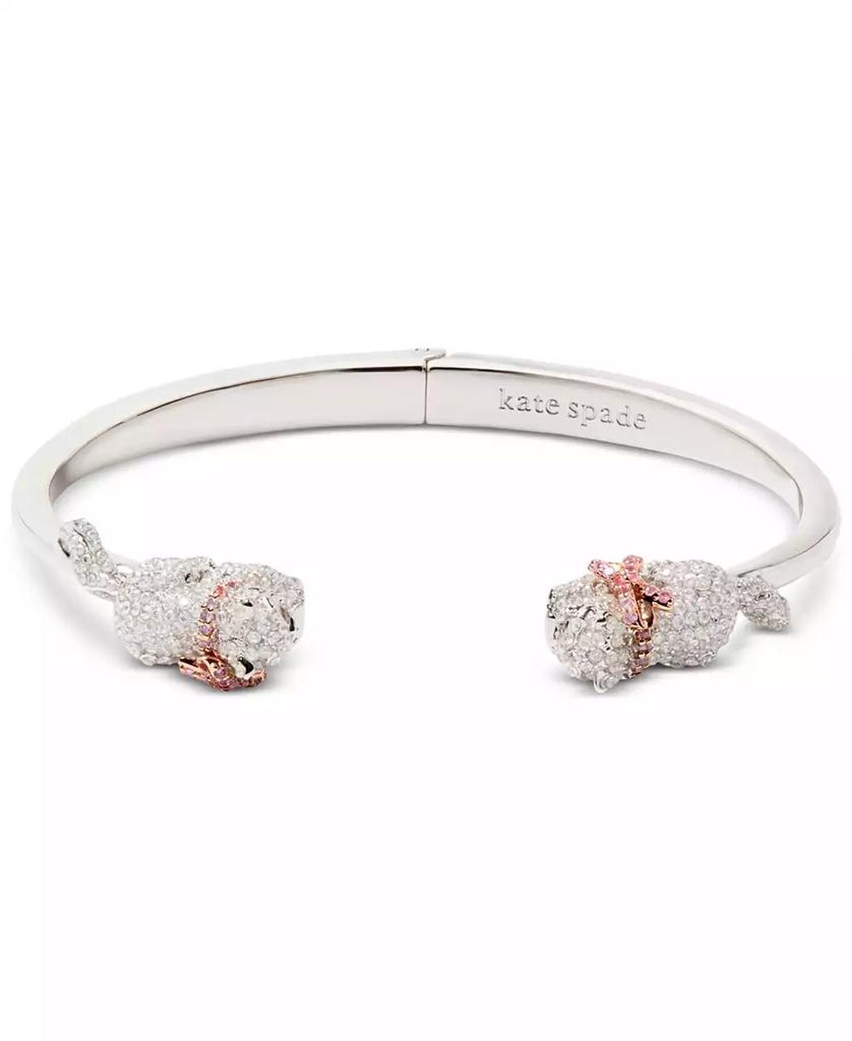 Two-Tone Pavé & Stone Pawlina Cuff Bracelet