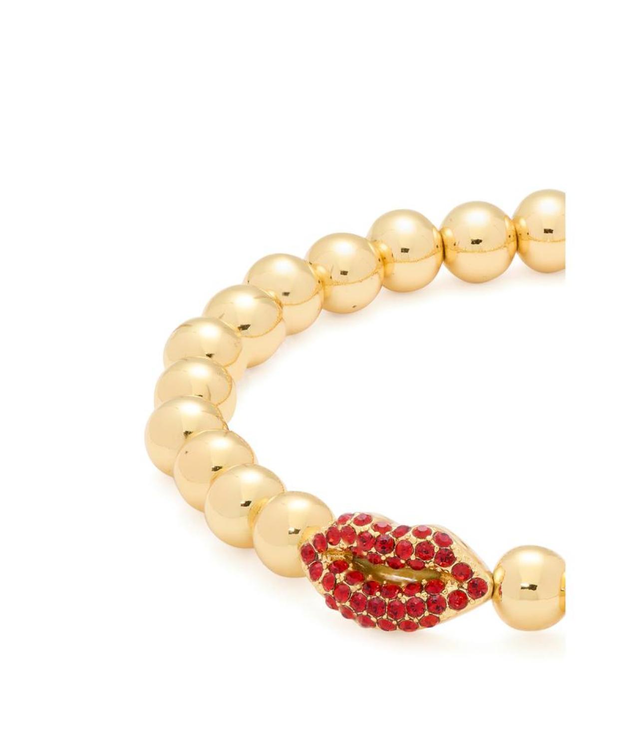 Lip Charm Stretch Bracelet