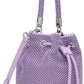 Purple 'The Rhinestone Mini Bucket' Bag