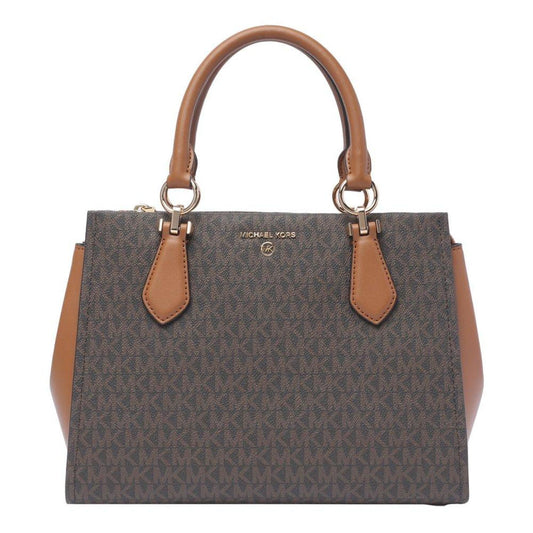 Michael Kors Monogram Printed Marilyn Satchel Bag