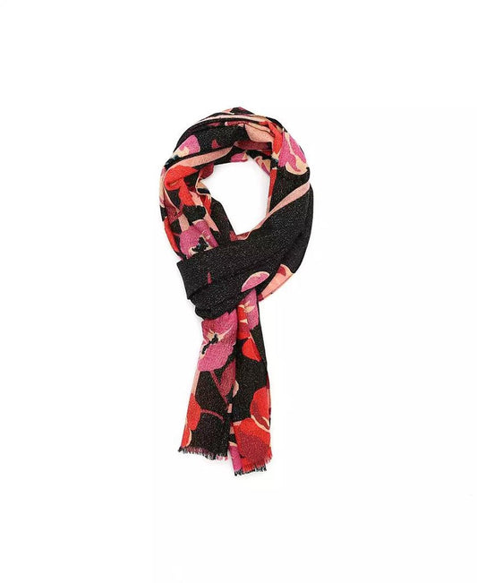 Women's Fall Poppies Wool Oblong Scarf