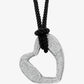 Precious Metal-Plated Brass Pavé Heart Necklace