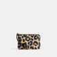 Coach Outlet Corner Zip Wristlet With Leopard Print