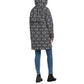 Women's Hooded Printed A-Line Raincoat