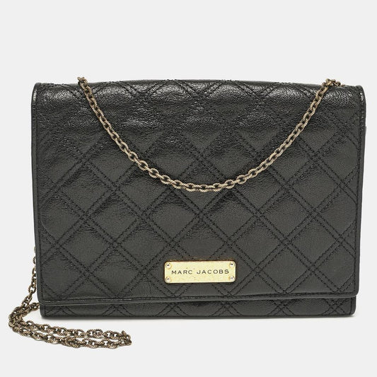 Black Quilted Leather All I One Shoulder Bag