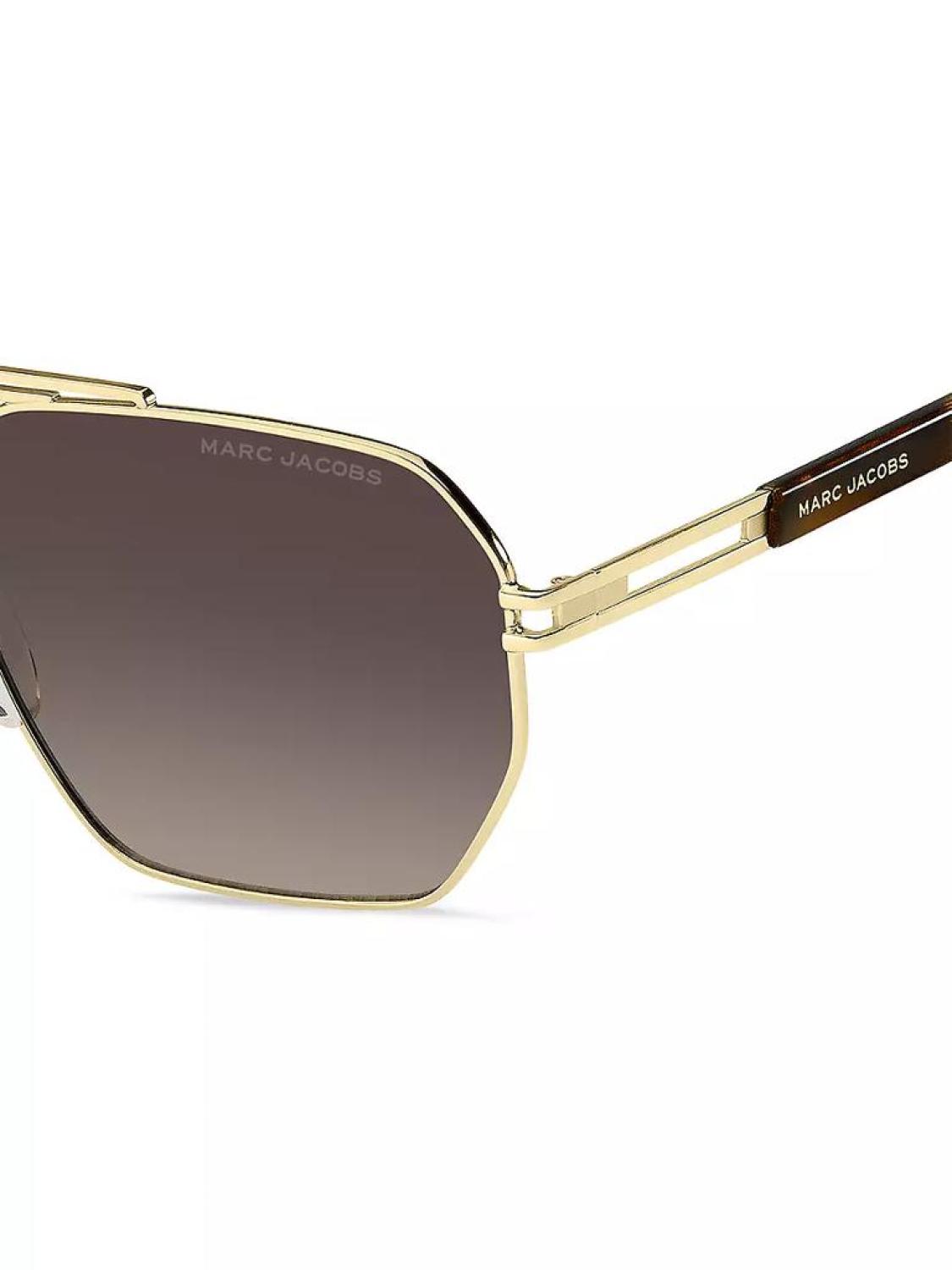 60MM Metal Modified Aviator Sunglasses