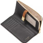 Deco Colorblocked Pebbled Leather Slim Zip Wallet