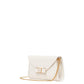 Morgan Bow Embellished Saffiano Leather Envelope Flap Crossbody