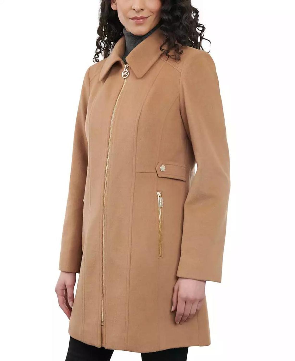 Petite Zip-Front Coat, Created for Macy's