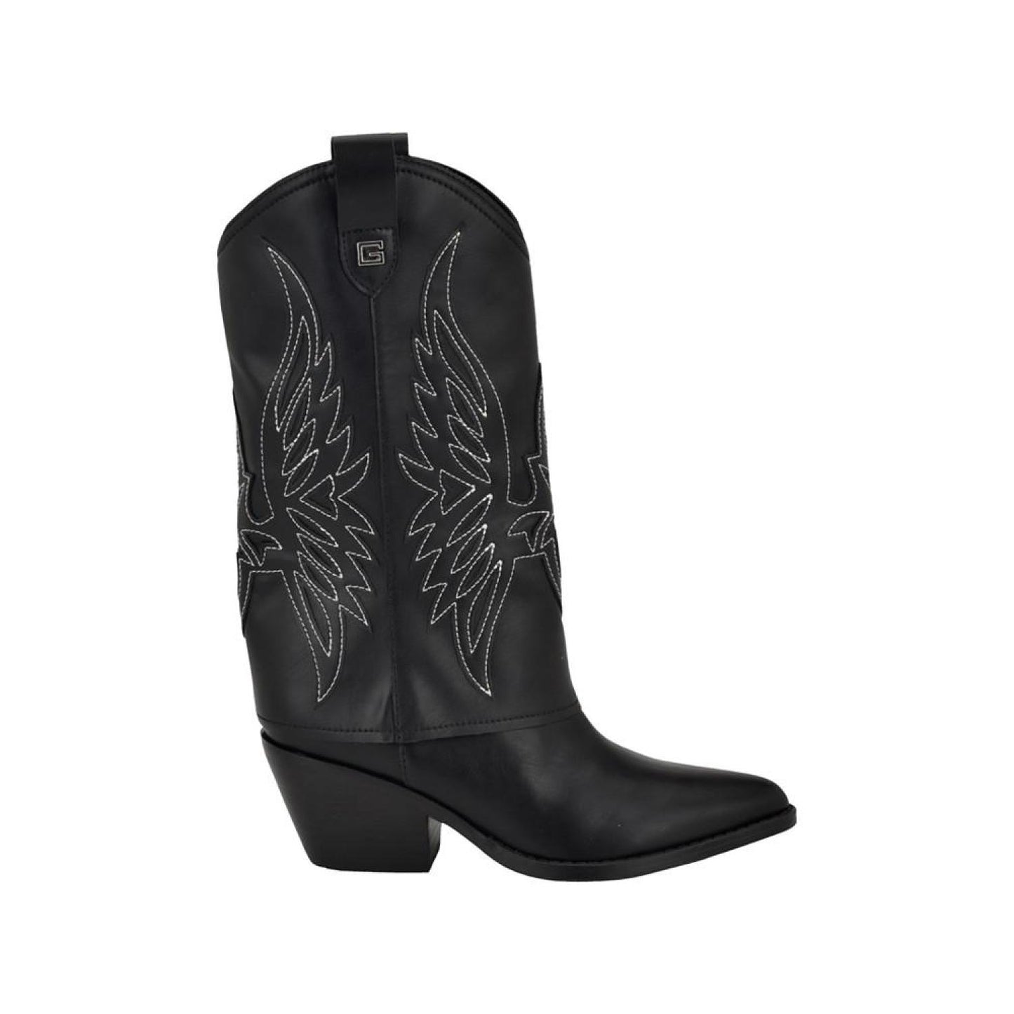 Women's Raegan Fold Over Silhouette Block Heel Western Boots