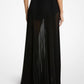 Techno Chiffon Pleated Maxi Skirt