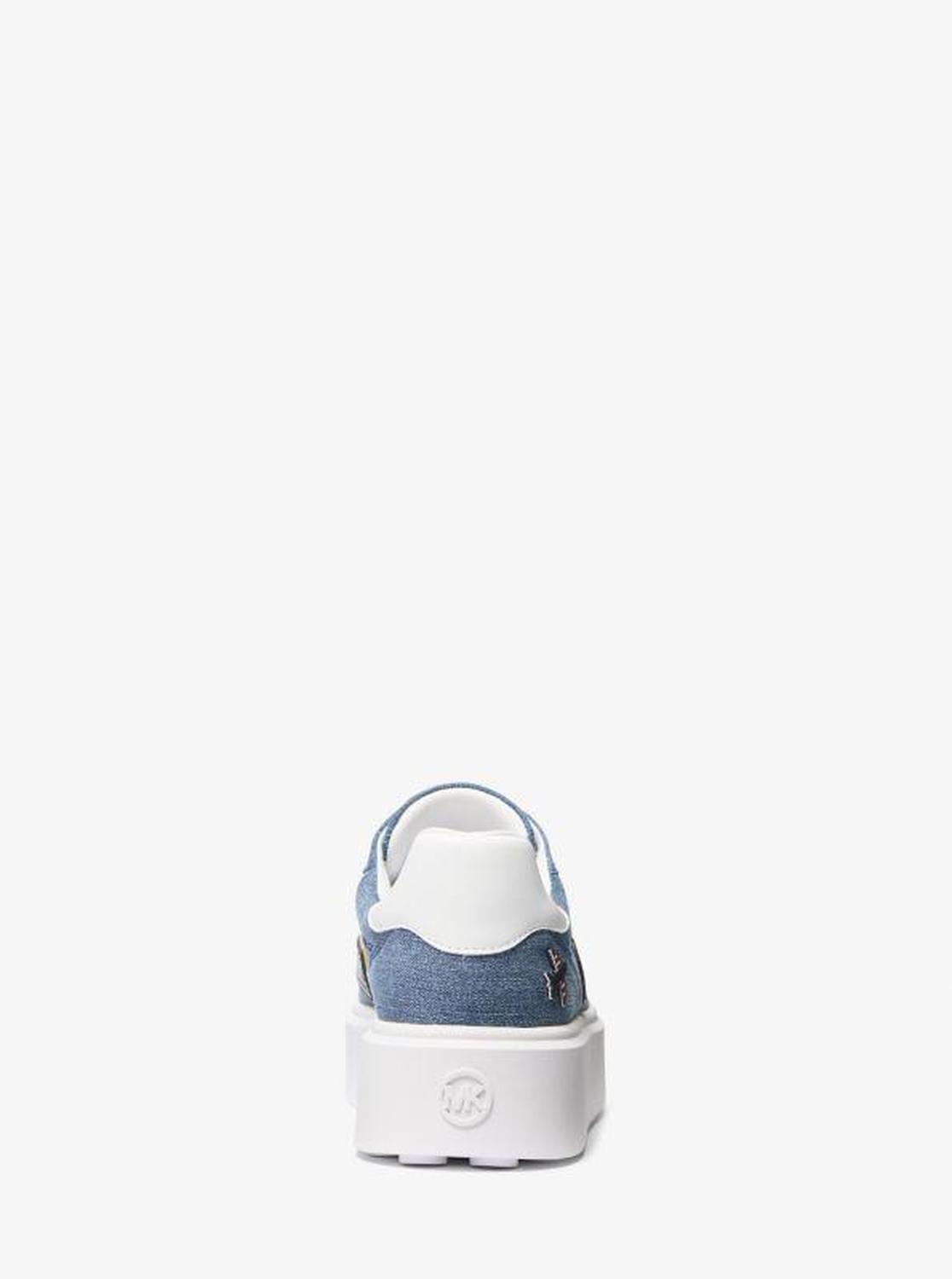 Romey Embellished Denim Platform Sneaker