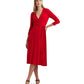 Surplice Jersey Dress