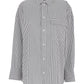 Michael Kors Oversized Striped Stretch Poplin Shirt