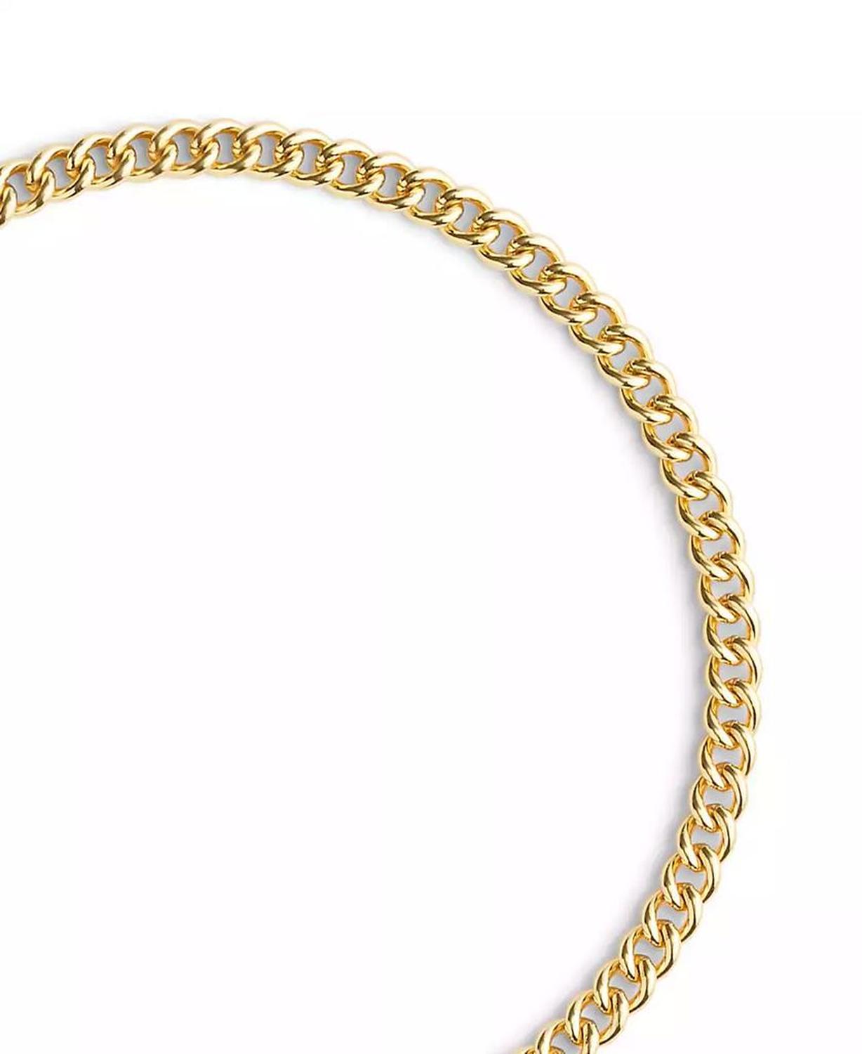 Women's Faux Stone Signature C Pave Turnlock Necklace