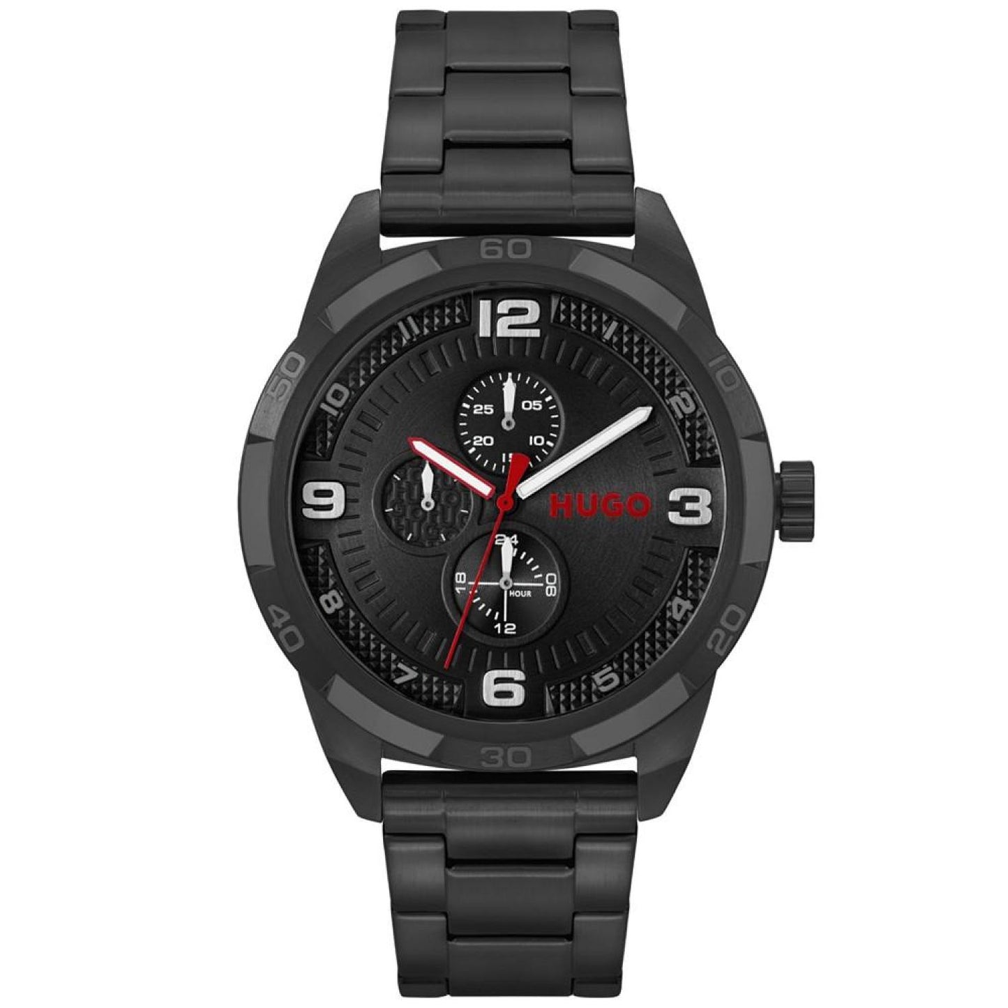 Men's Grip Black Ionic Plated Steel Bracelet Watch, 46mm