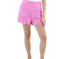 Flora Womens Lace Short Flat Front