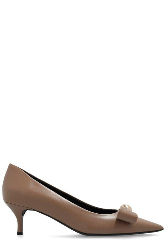 Furla Bow-Detailed Pointed-Toe Pumps