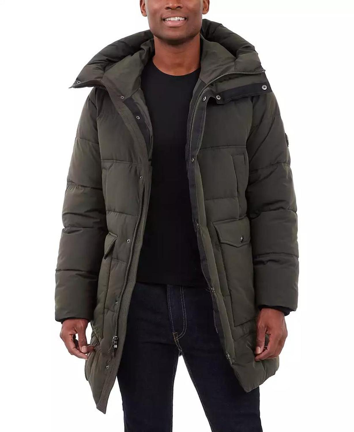 Men's Heavyweight Hooded Long Puffer Coat