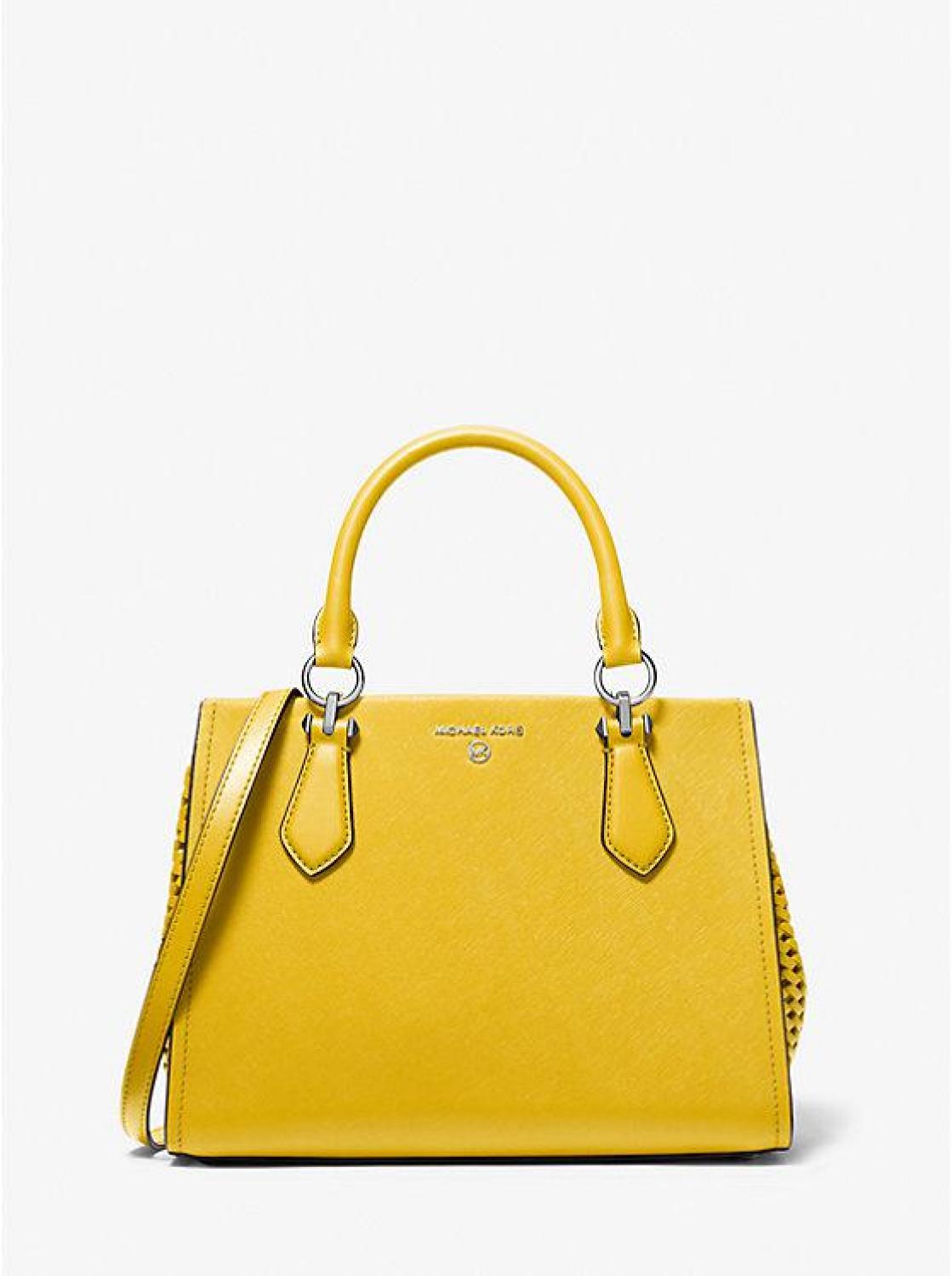 Marilyn Medium Saffiano Leather Satchel