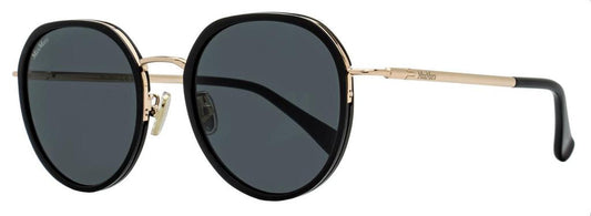 Women's Oval Alt Fit Sunglasses MM0109-K 01A Black/Gold 54mm