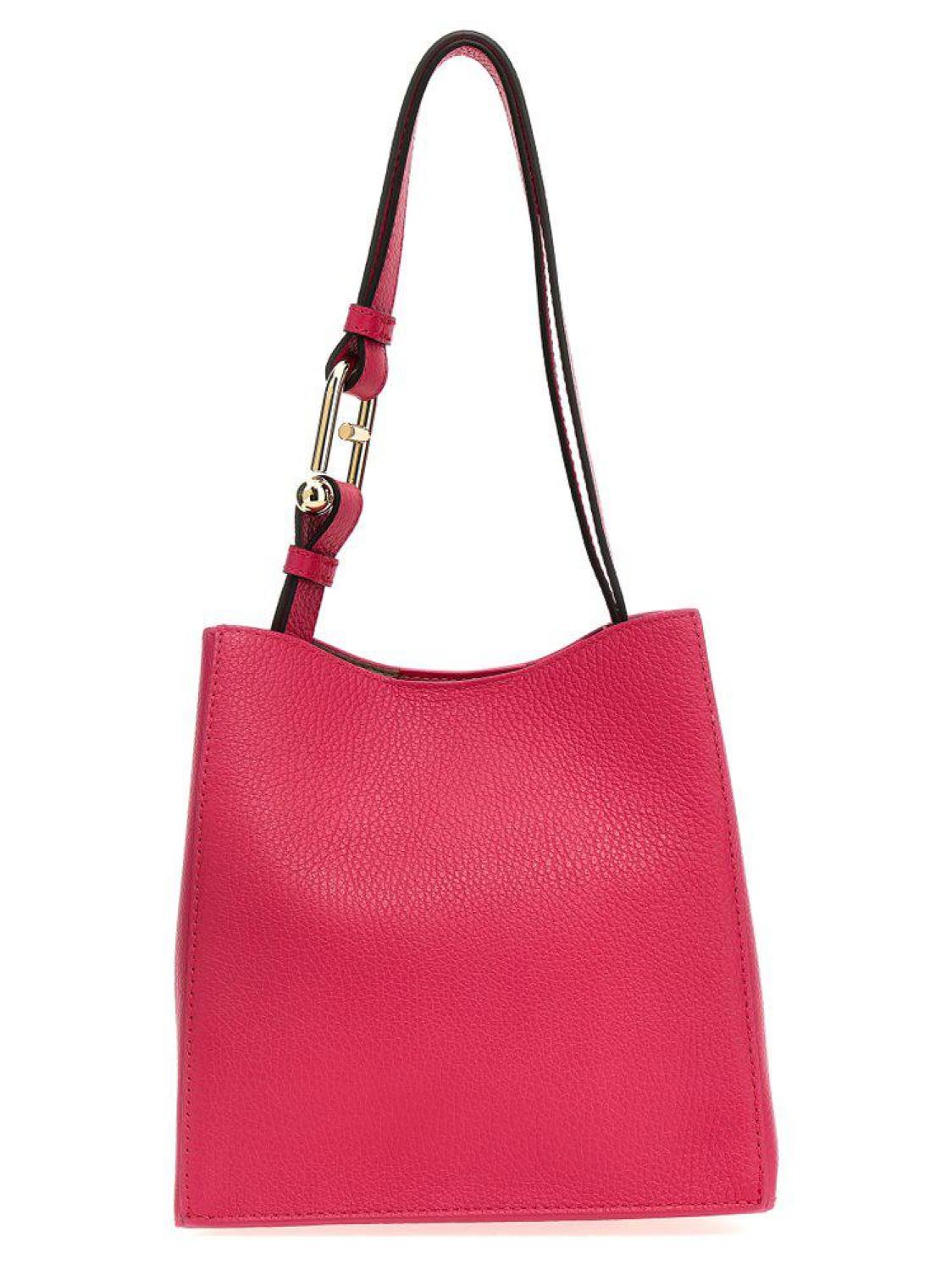 Furla Nuvola Logo Printed Mini Bucket Bag