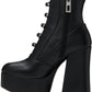 Black 'The Kiki' Stretch Ankle Boots